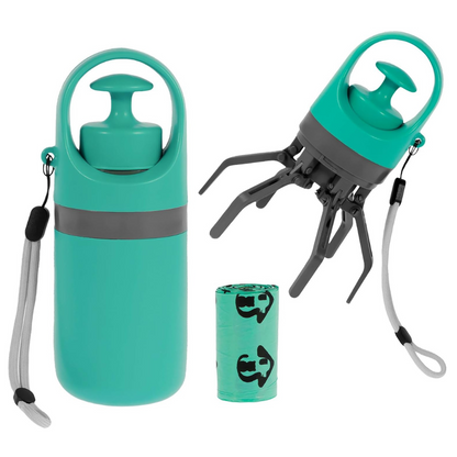 Royaleva Dog Poop Picker Upper Claw with Garbage Bag Dispenser