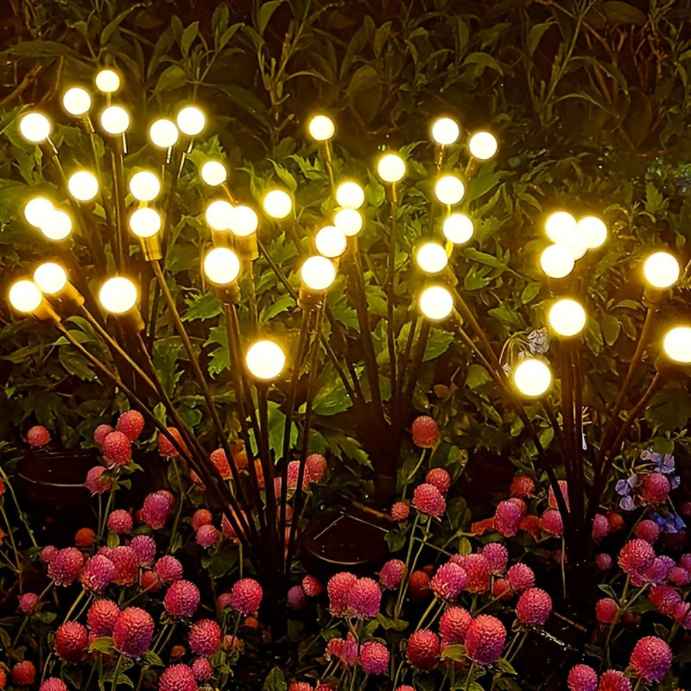 RoyaleGlow Swaying Solar Powered Firefly Lights for Outdoor Garden
