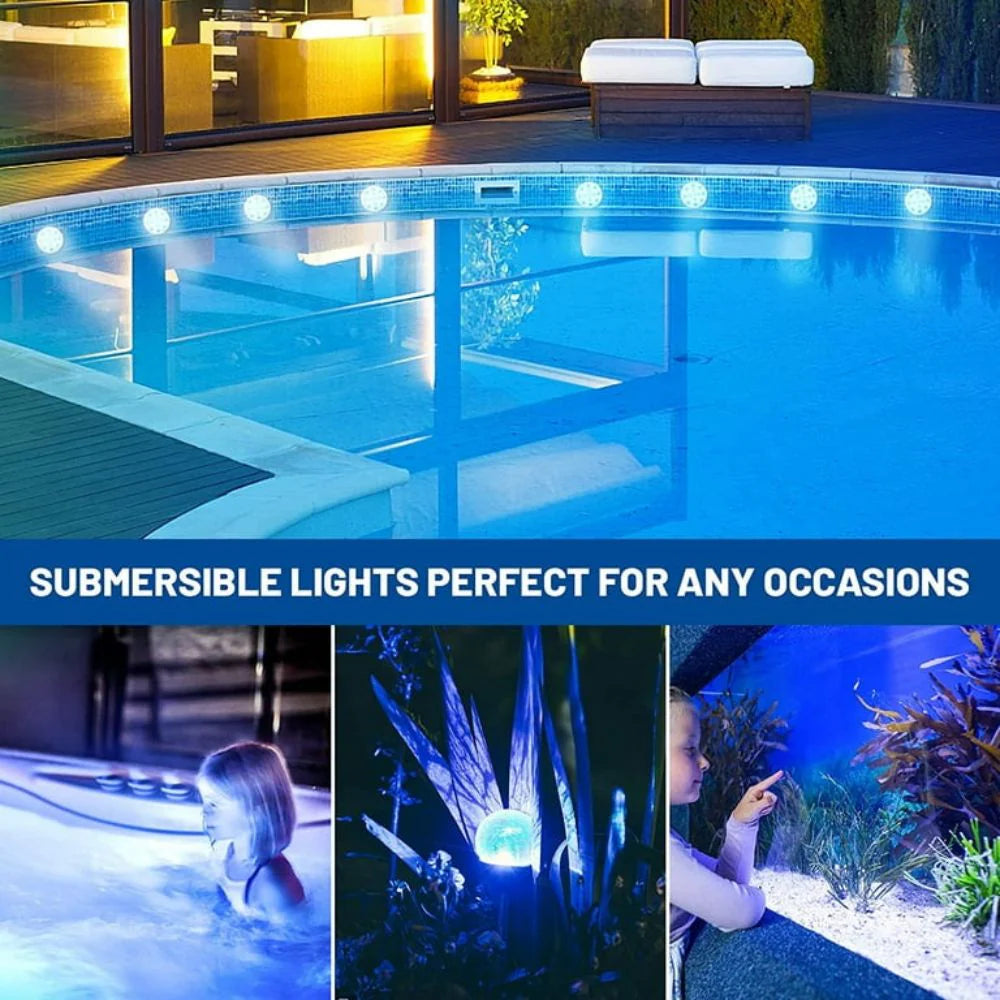 RoyaleGlow Colorful Submersible LED Pool Party Lights
