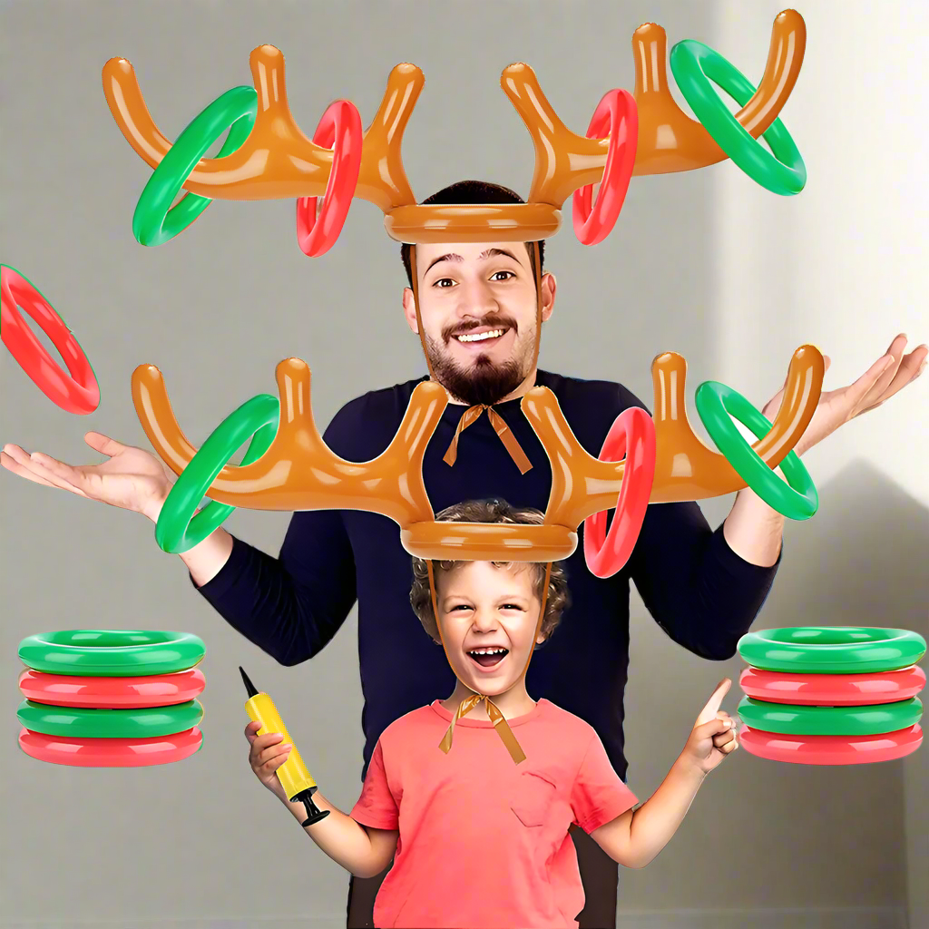 Royaleva Reindeer Antler Ring Toss Christmas Game