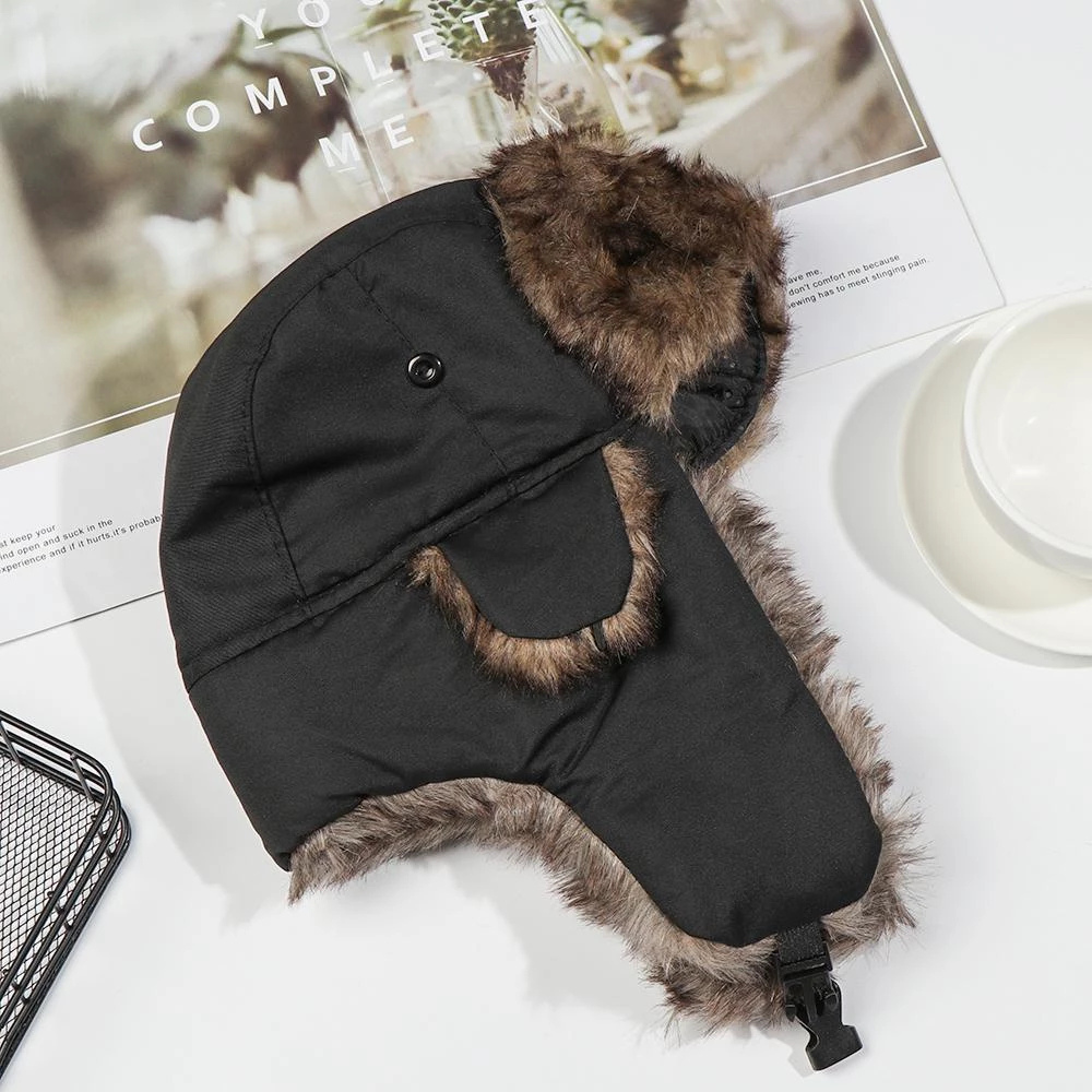 Royaleva Cozy Faux Fur Winter Earflap Aviator Ski Hat