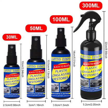 RoyaleGlow Car Plastic Restorer Back to Black Gloss Coating