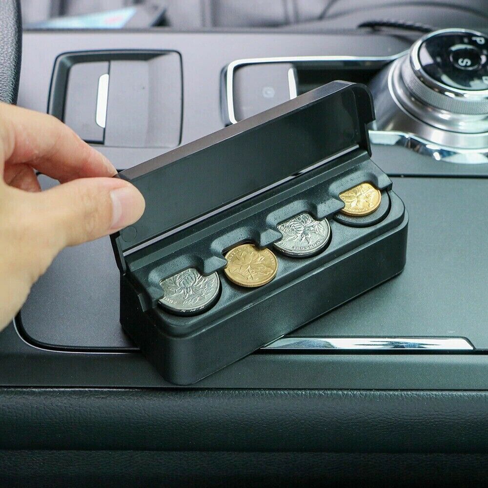Luxora Car Coin Holder Easy Access Loose Change Storage