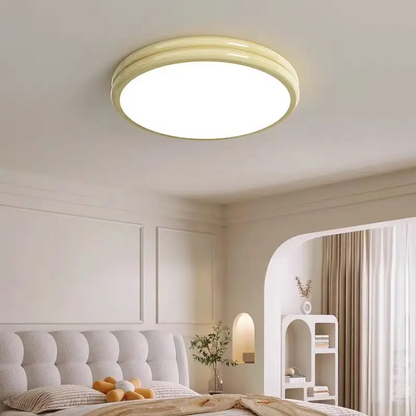 Royaleva Modern Round Double-Layered LED Flush Mount Ceiling Light