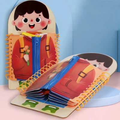 Luxora Montessori Busy Book | Early Education Life Skills Toy