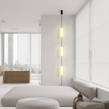 LuxRoyale Minimalist LED Floor to Ceiling Strip Lamp with Remote Control