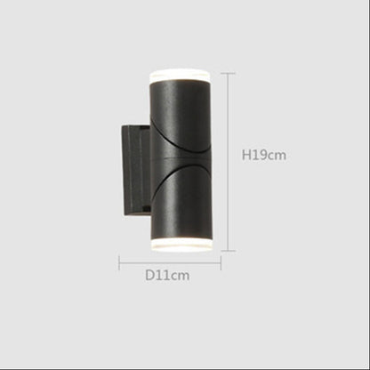RoyaleGlow Swivel Outdoor Wall Sconce- 13W IP54 Up/Down LED for Porch & Patio