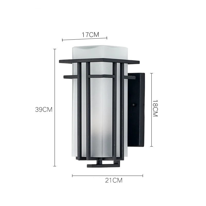 Lumora Outdoor Wall Light, IP65 Moisture Resistant Premium Iron Frame Exterior Glow