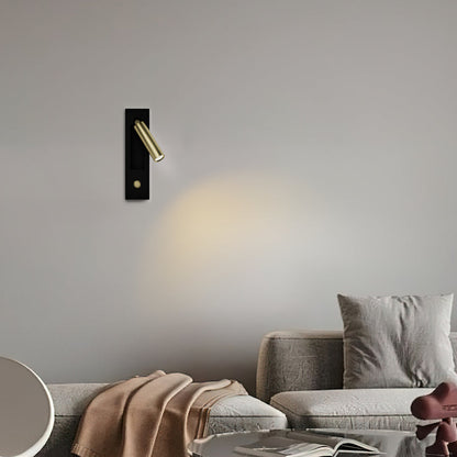 LuxRoyale Modern LED Bedside Reading Wall Sconce with USB Charge Port