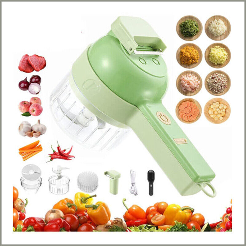 RoyaleGlow 4 In 1 Electric Food Cutter for Easy Meal Prep