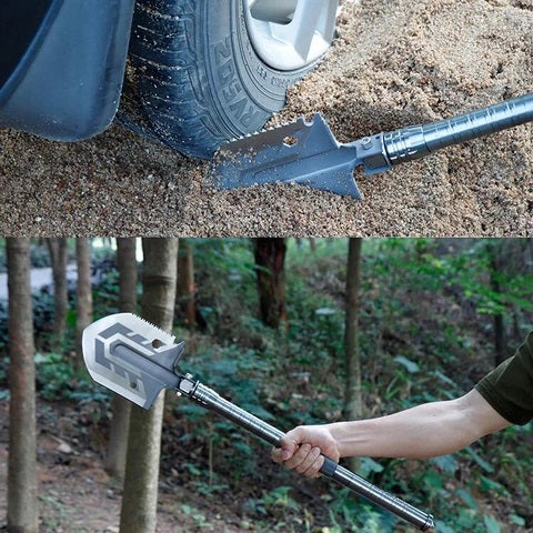 RoyaleGlow Indestructible Multi Function Survival Shovel