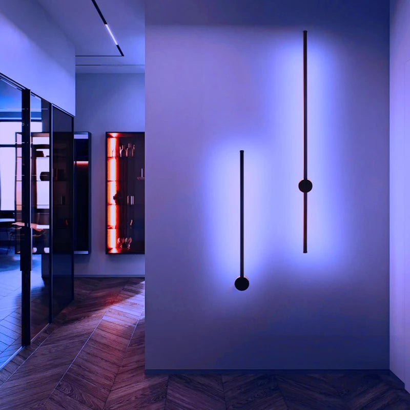 Royelux Modern RGB LED Wall Sconce with Remote Control for Ambient Lighting