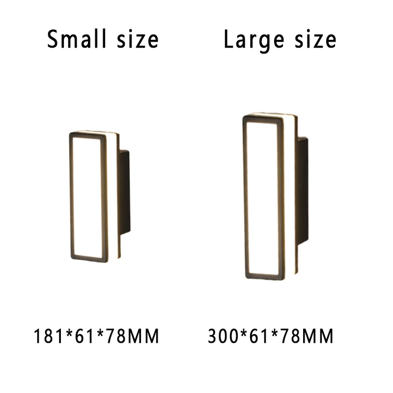 Rayvia Waterproof LED Wall Light, Modern Design Indoor Outdoor Aluminum Mounted Sconce