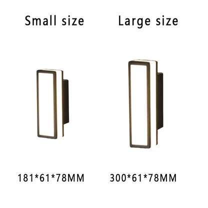 Rayvia Waterproof LED Wall Light, Modern Design Indoor Outdoor Aluminum Mounted Sconce
