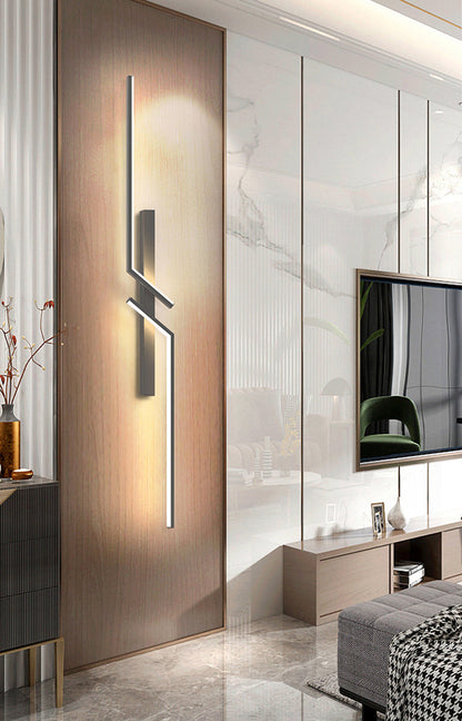RoyaleGlow Modern LED Wall Sconce - Minimalist Asymmetrical Indoor Lighting Fixture