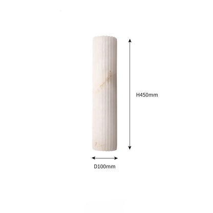 Royelux Fluted Alabaster Wall Sconce - Elegant Column Design for Soft Ambient Light
