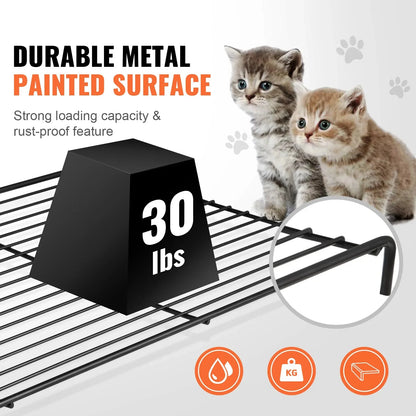 Royaleva Indoor Cat Cage Enclosure with 4 Tiers and Hammock
