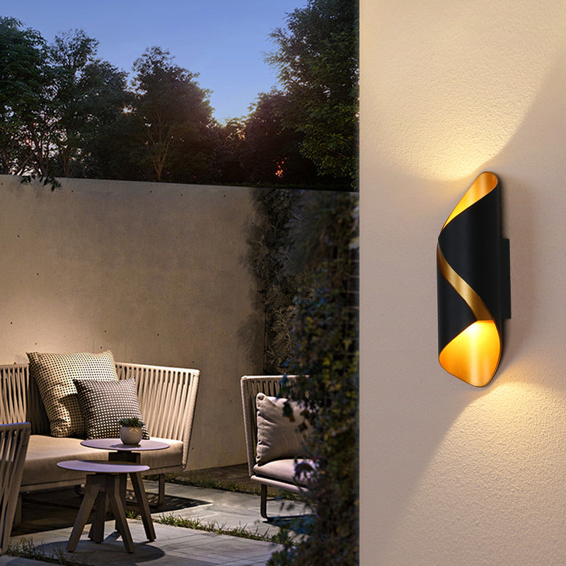 Rayvia Luxury Modern Curved LED Wall Sconce | Up Down Interior IP65 Light