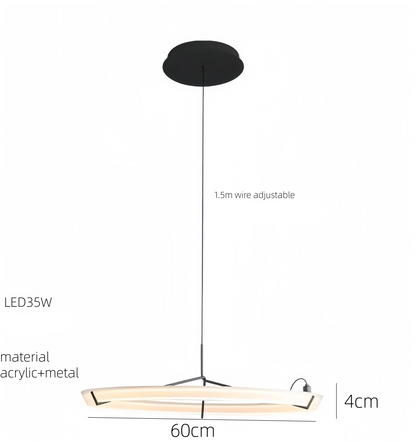 RoyaleGlow Modern LED Ring Pendant Light - Artistic Halo Chandelier