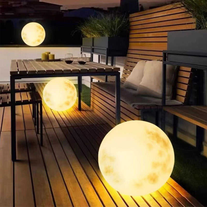 LuxRoyale Hanging Moon Lanterns for Outdoor Patio & Garden Decor- IP65 Fixture