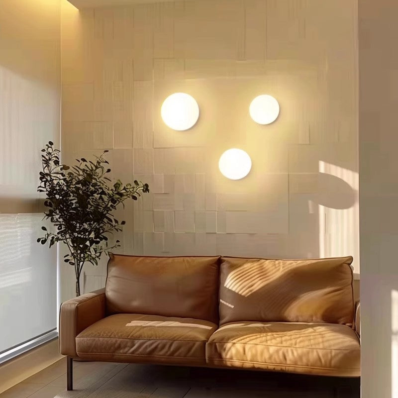 Lumora Modern Opal Glass Sphere Ceiling Light for Hallway