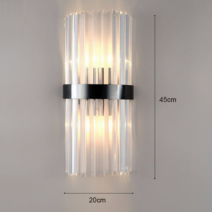LuxRoyale Modern Crystal Sconce Wall Light for Living Room & Bedroom Lighting