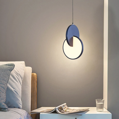 Royelux Nordic Aluminum Pendant Lamp With Interlocking Disc Design For Dining Room
