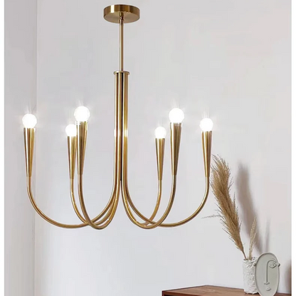 Royelux Modern Chandelier Light - Mid Century French Lighting for Dining, Living room