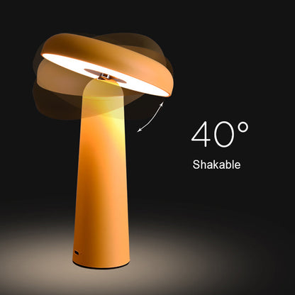 Royelux Cordless LED Table Lamp - Dimmable, USB Rechargeable, Mushroom Design