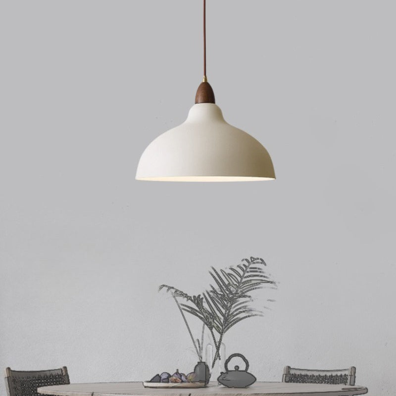 RoyaleGlow Modern Wood And Metal Pendant Light For Kitchen Island