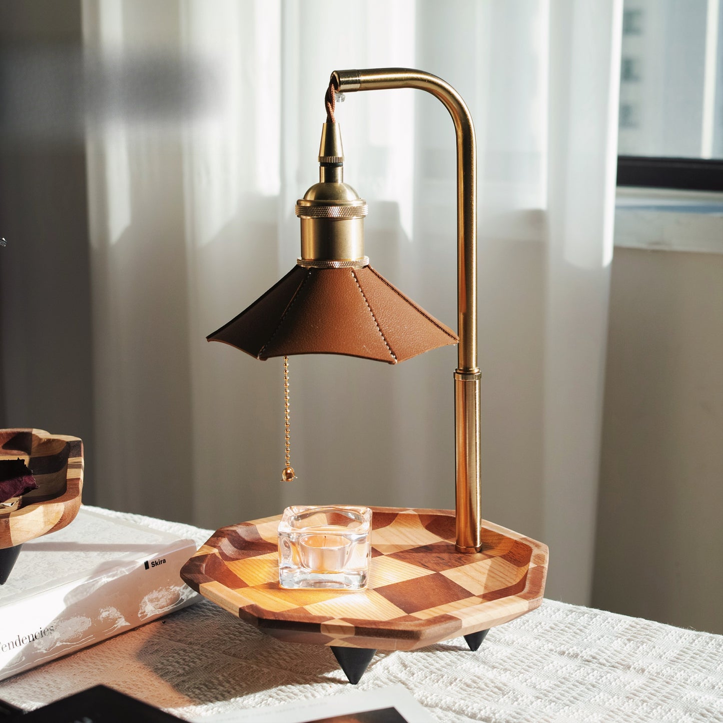 RoyaleGlow Vintage Candle Warmer Lamp with Dimmer, Timer & Adjustable Height