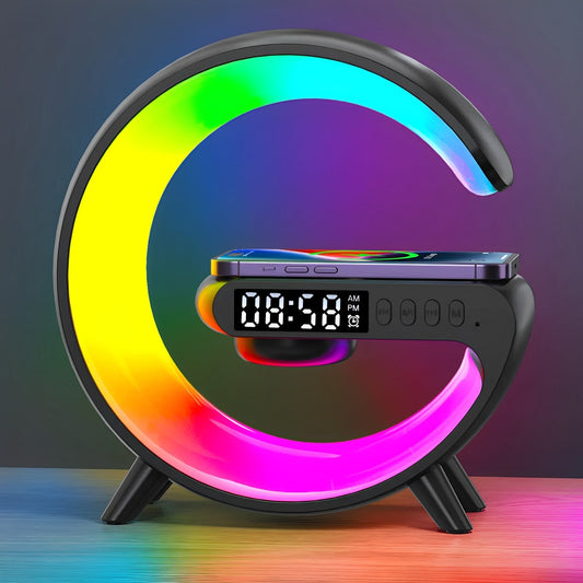 Royaleva Digital Desk Clock with Bluetooth Speaker and Charger