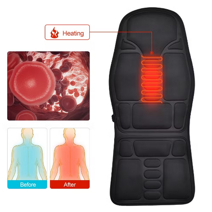 Royaleva Heated Massage Chair Pad with 7 Settings
