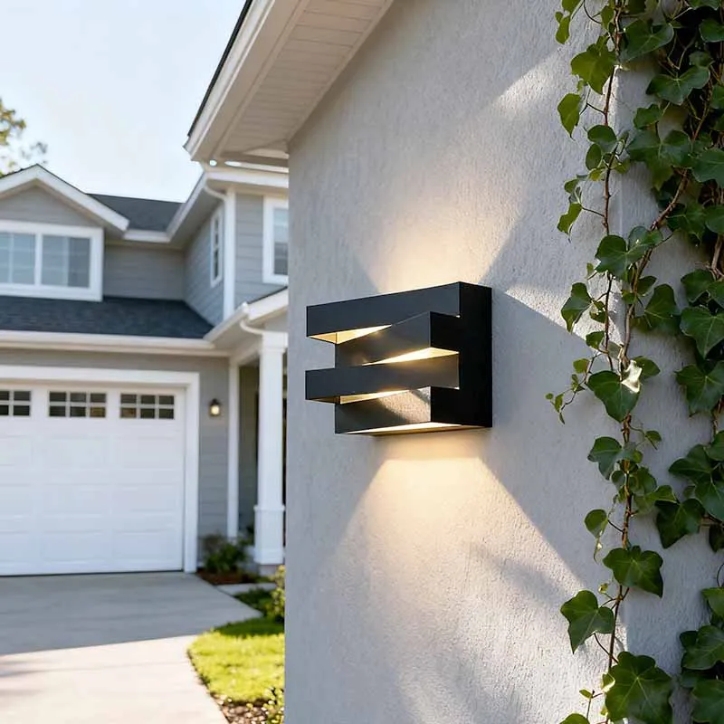 Rayvia Premium Modern Waterproof LED Outdoor Wall Sconce - Contemporary Aluminum