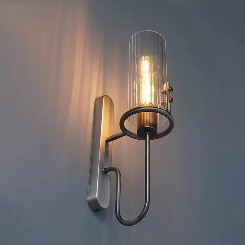 Luxora Nordic Glass Wall Lamp - Modern Indoor Glass Mounted Wall Sconce