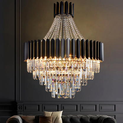 Celine Elegant Stainless Steel Crystal Chandelier 
