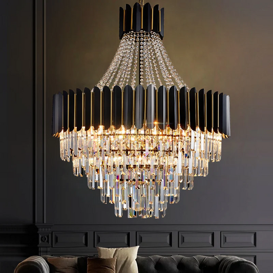 Celine Elegant Stainless Steel Crystal Chandelier 