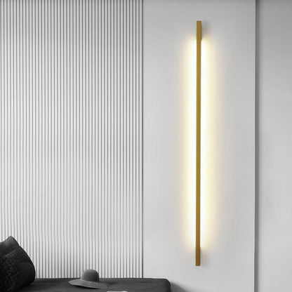 Royelux Modern Linear Dimmable LED Wall Sconce - Copper Finish, Minimalist Design