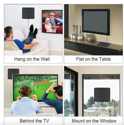 Luxora 300 Miles Indoor Digital Amplified HDTV Antenna W/ Signal Booster