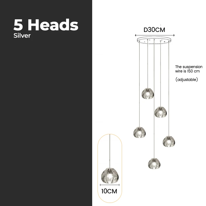 LuxRoyale Cascading Crystal Drop Chandelier for Staircase Entryway Lighting