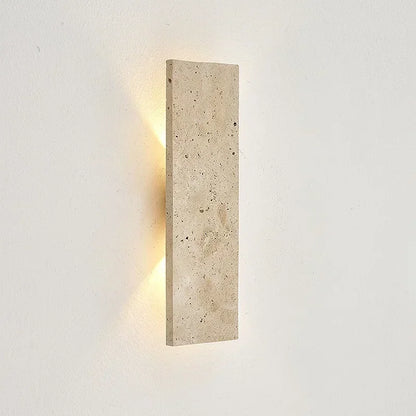 LuxRoyale Outdoor LED Wall Sconce-Natural Stone Up Down Light for Exterior Walls