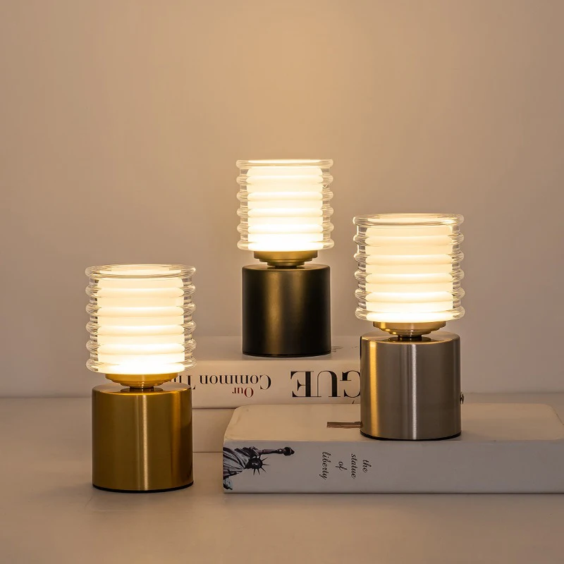 Royelux Modern Wireless Table Lamp – Rechargeable LED Touch Control