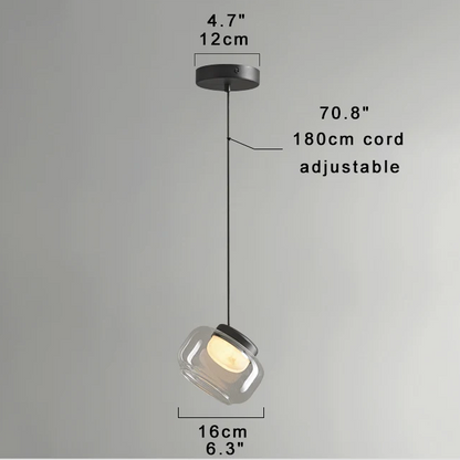 RoyaleGlow Modern Glass Globe Pendant Light Alabaster LED Lamp