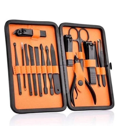 RoyaleGlow 15 Piece Professional Manicure Set With Travel Case