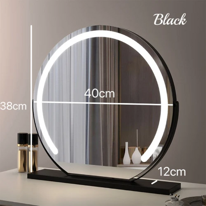 RoyaleGlow Lighted Vanity Mirror with Smart Touch & 360° Rotation
