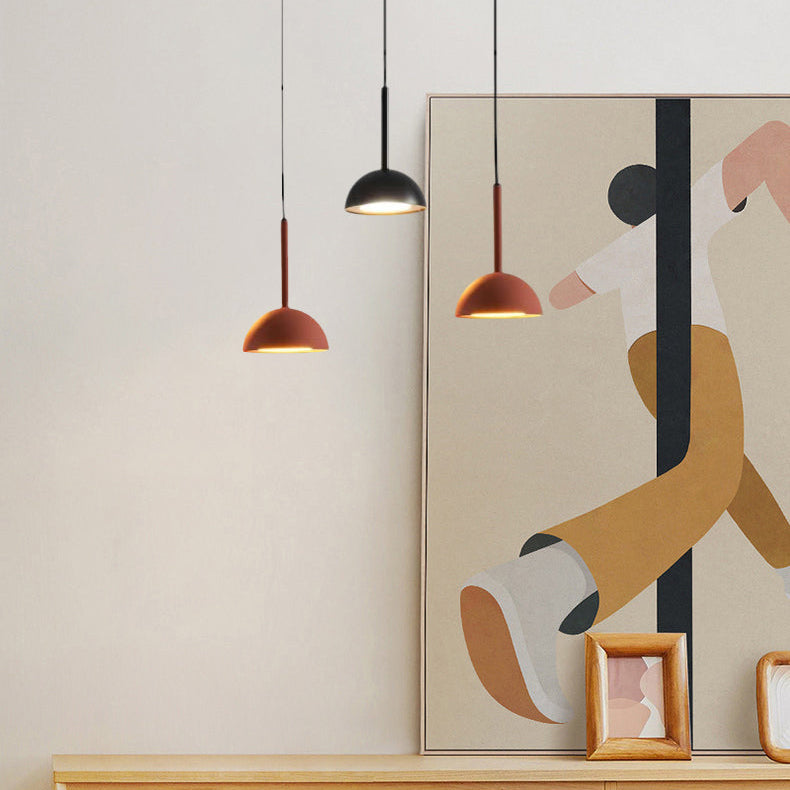 Lumora Modern Geometric Black LED Pendant Light, Warm 3000K Lamp for Dining Spaces