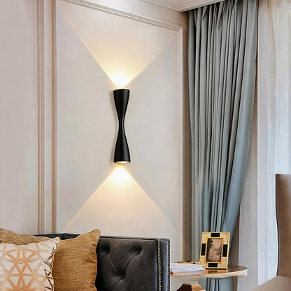Royelux IP65 Waterproof Modern LED Wall Sconce Light, Minimalist Contemporary Design