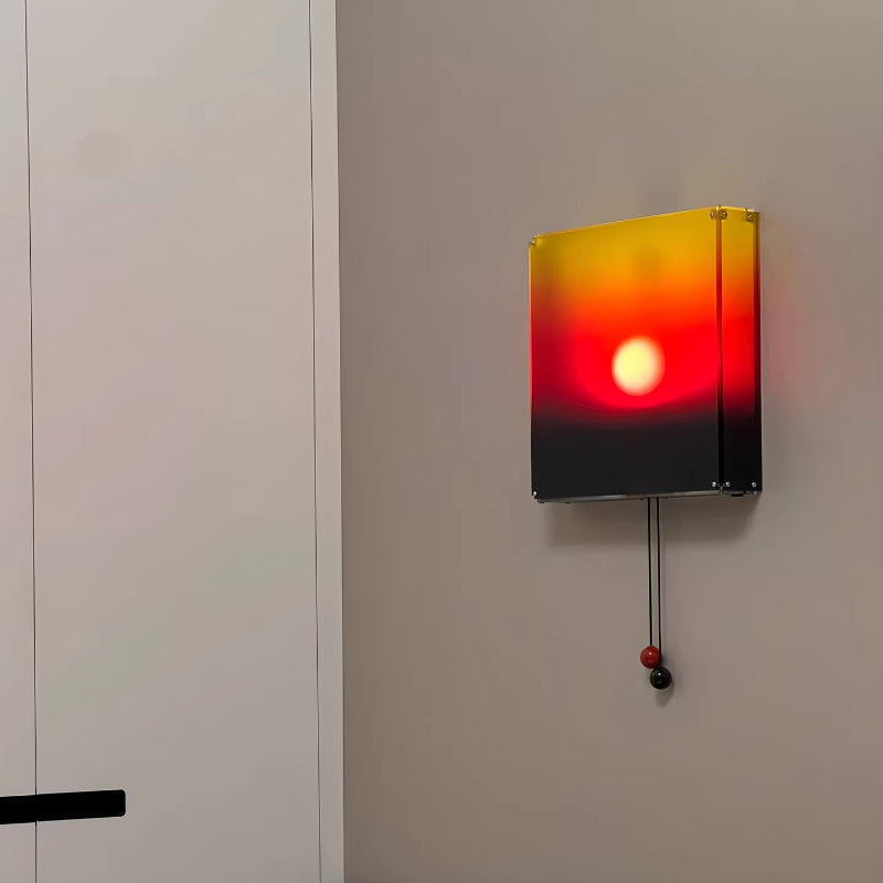 Royelux Sunset Glow Wall Light - Cordless LED Ambient Wall Sconce with Pull-Cord