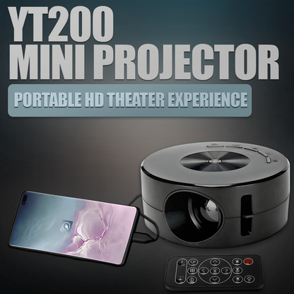 Royaleva Mini Portable Projector – Ultra HD for Home Cinema