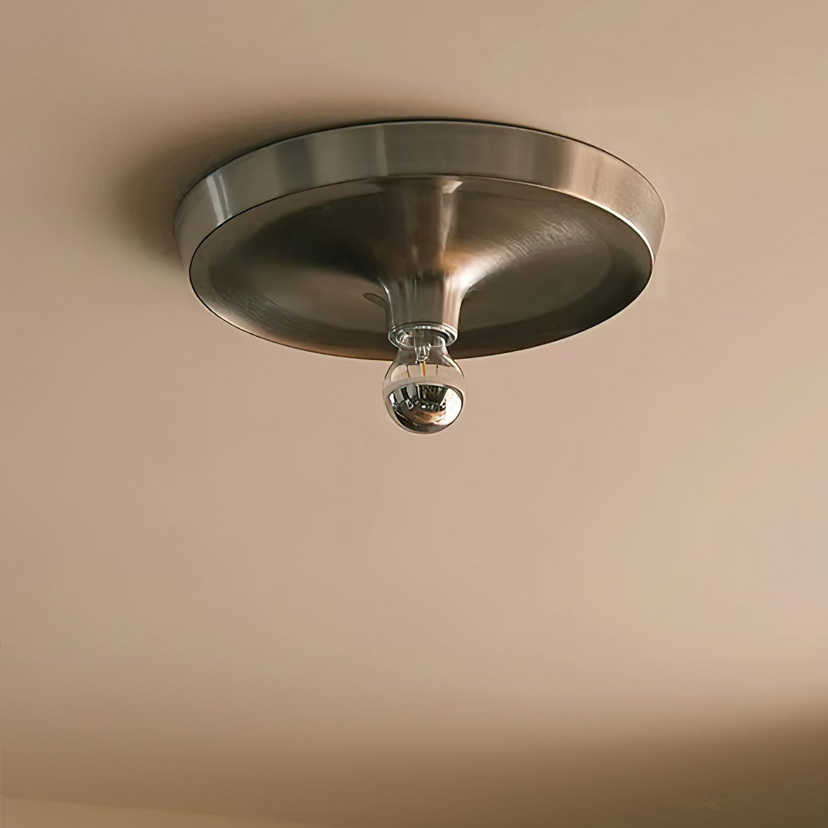 Royelux Modern Ripple Disc Flush Mount LED Ceiling Light, Industrial Aesthetic